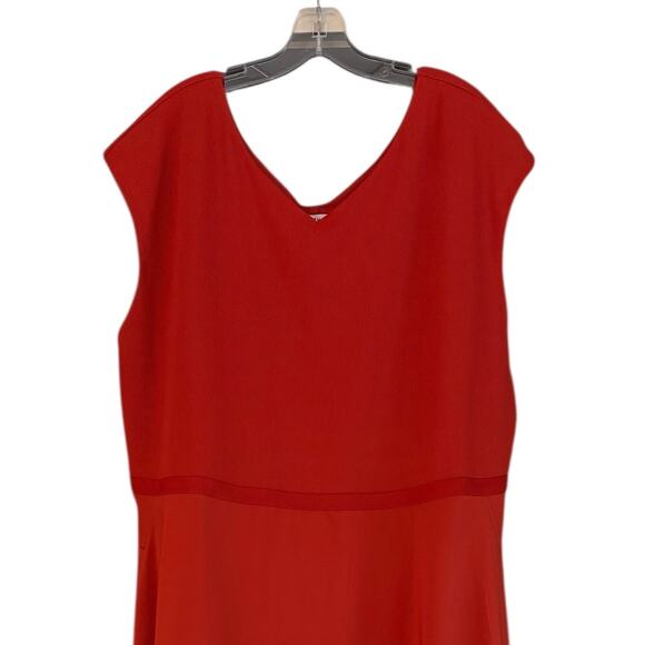 Athleta Long Brick Terra Cotta Dress Back Cut Out 3X Flowy Comfortable Athletic - Picture 8 of 12